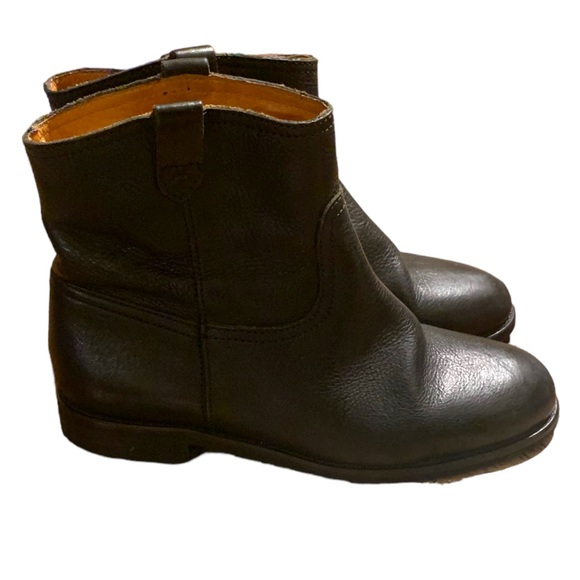 Madewell Shoes - Madewell Leather Boots Black Ankle Western Bootie Women Size 6